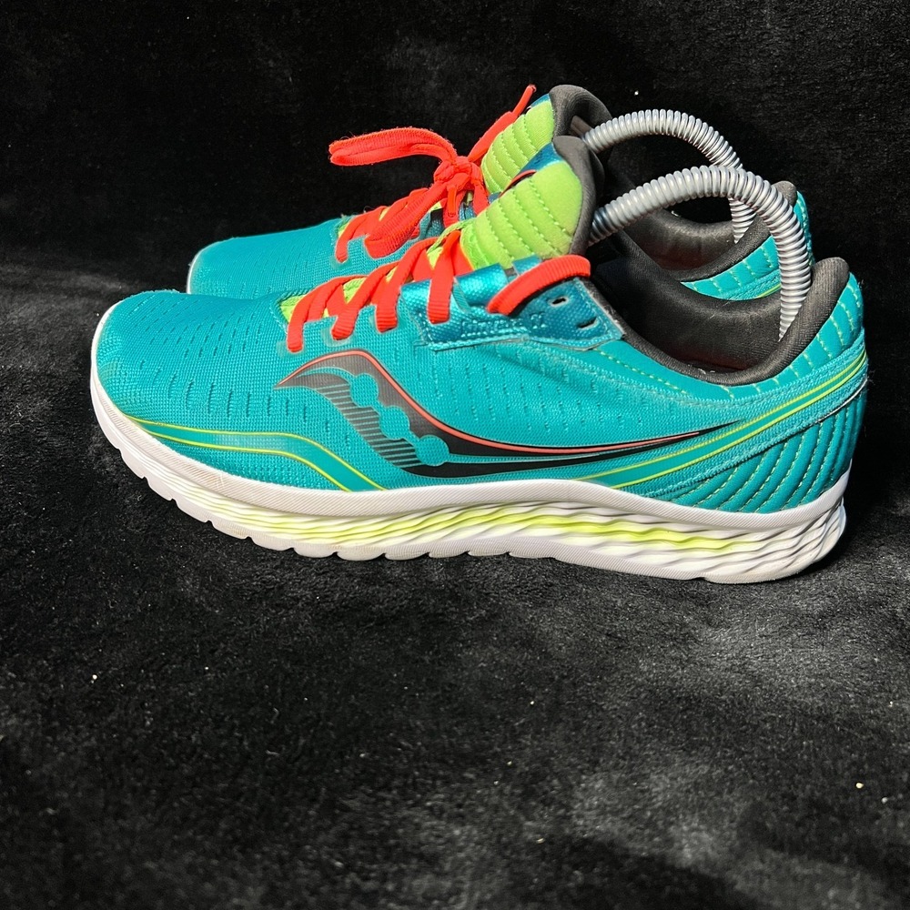 Saucony Kinvara 11 S10551-10 Womens 8.5 Athletic Running Shoes Aqua Blue Sneaker